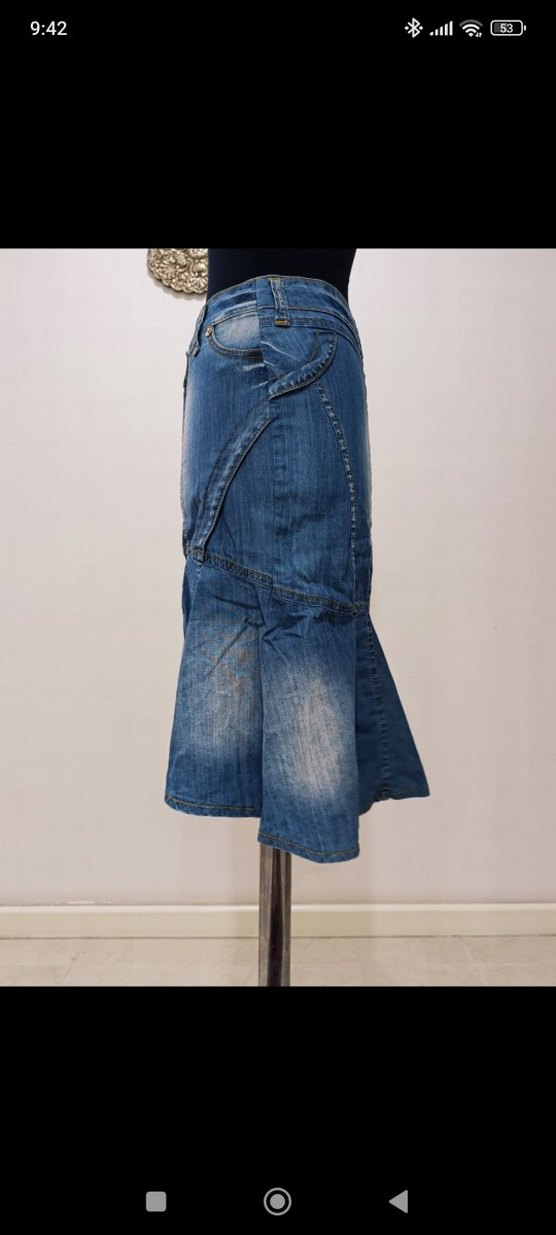 Roberto Cavalli Kot Etek - Görsel 2