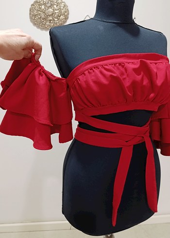 Kırmızı Büstiyer - Görsel 4