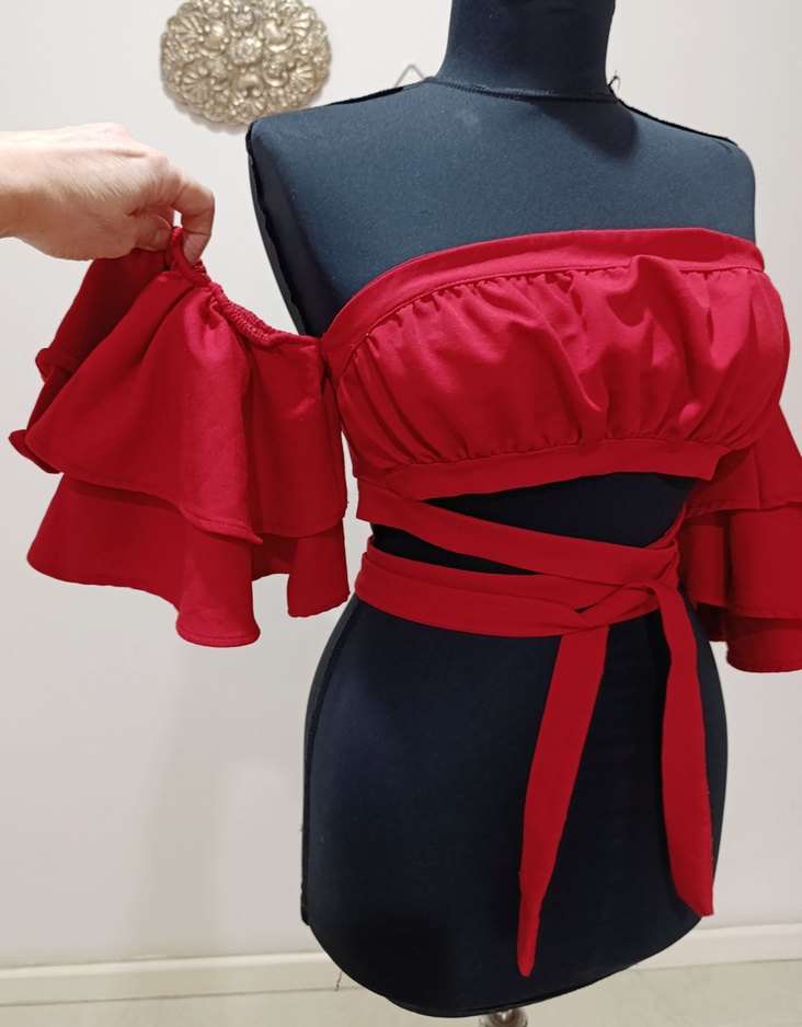 Kırmızı Büstiyer - Görsel 4