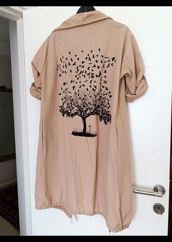 Arkası Kuş Desenli Kimono - Görsel 5