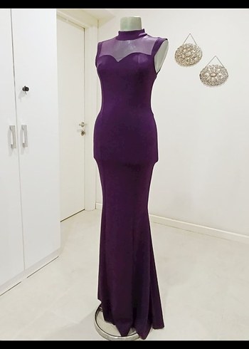 Diğer Balık Model Tül Detaylı Abiye Elbise