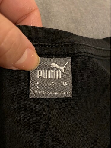 l Beden siyah Renk Puma tişört