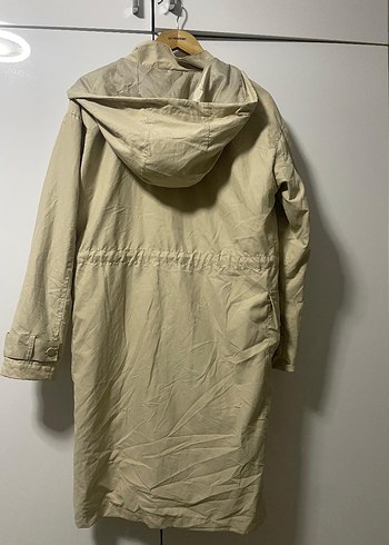 Bej Uzun Kadın Yağmurluk - Görsel 2