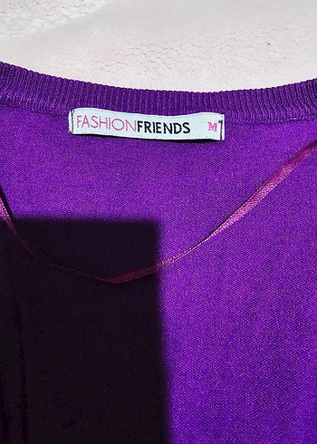 Mor Düğmeli Kadın Hırka - Görsel 2