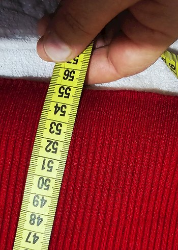 koton Koyu Kırmızı V Yaka Kadın Kazak - Görsel 4