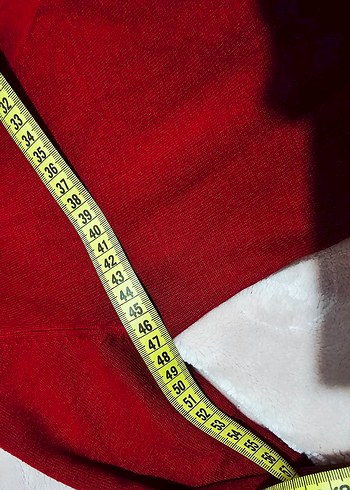 koton Koyu Kırmızı V Yaka Kadın Kazak - Görsel 3