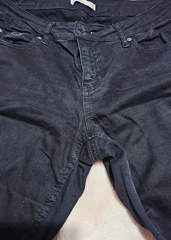 Siyah Kadın Denim Pantolon - Görsel 3