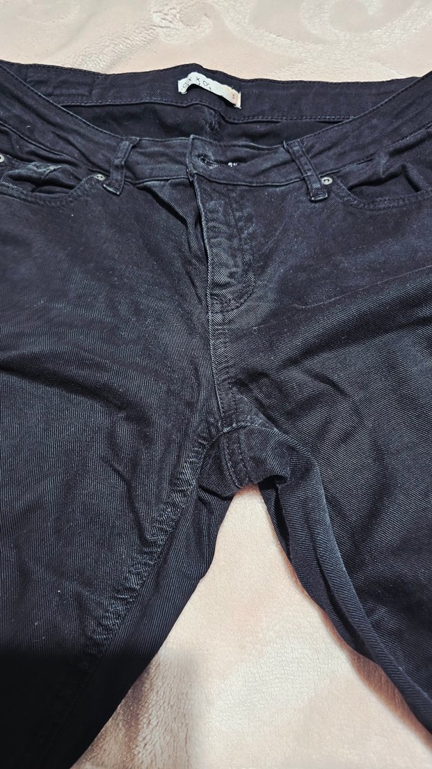 Siyah Kadın Denim Pantolon - Görsel 3