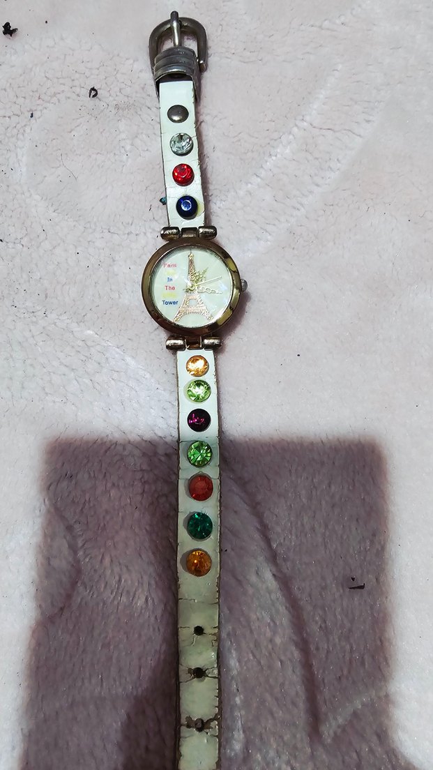 Renkli Payetli Paris Kulesi Kadın Saati - Görsel 4