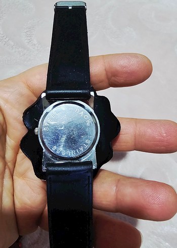 Tokalı Siyah Gotik Kadın Saati - Görsel 3