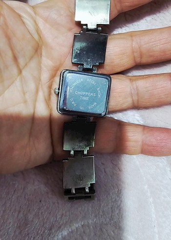 Kare Kadranlı Siyah Kadın Saat - Görsel 3