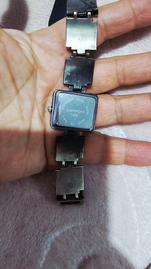 Kare Kadranlı Siyah Kadın Saat - Görsel 3