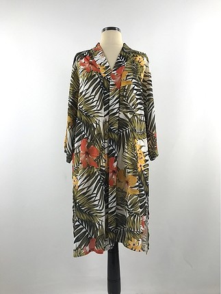 Tropik Desenli Kimono