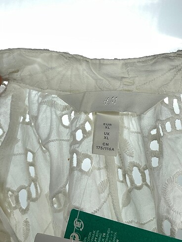 xl Beden beyaz Renk H&M Uzun Elbise %70 İndirimli.
