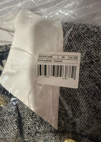 s Beden gri Renk Düğmeli Gri Mini Kadın Ceket elbise