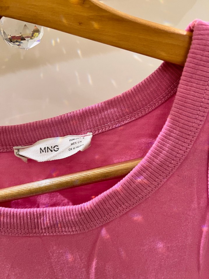 Mango Pembe Kolsuz Elbise - Görsel 2