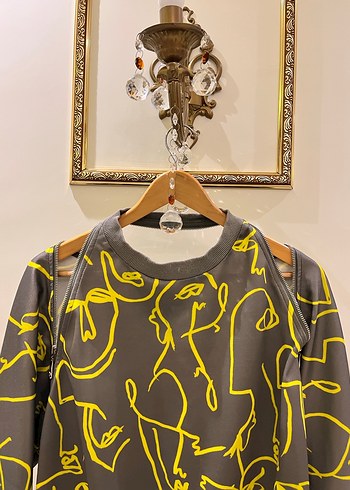 Twist Gri Sweatshirt - Görsel 6