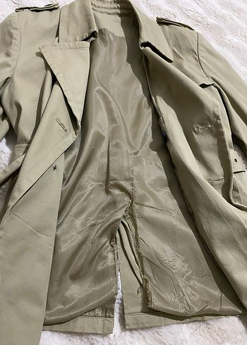 Bej Midi Kadın Trençkot - Görsel 4