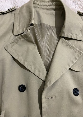 Bej Midi Kadın Trençkot - Görsel 5