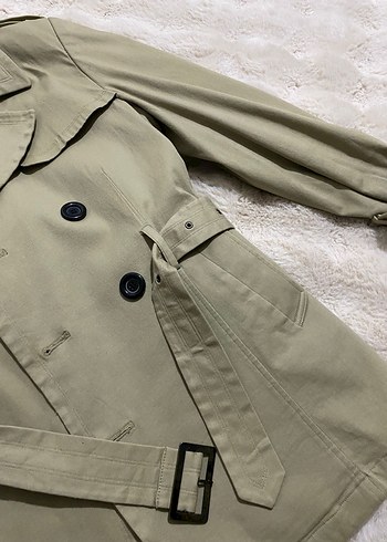 Bej Midi Kadın Trençkot - Görsel 3