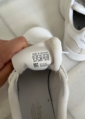 36 Beden Beyaz Minimalist Kadın Spor Ayakkabı