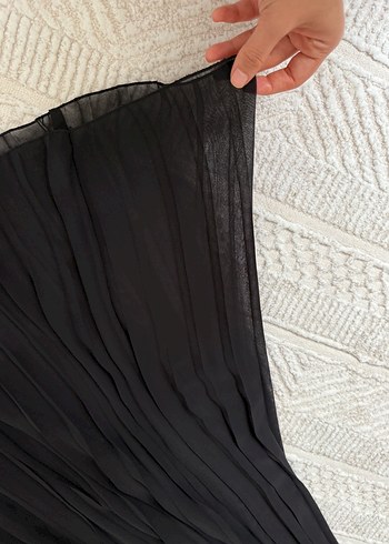 Siyah tül Uzun etek - Görsel 7