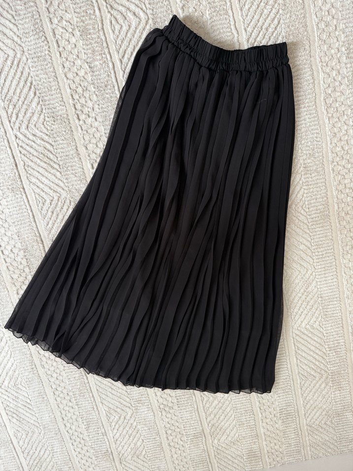 Siyah tül Uzun etek - Görsel 3