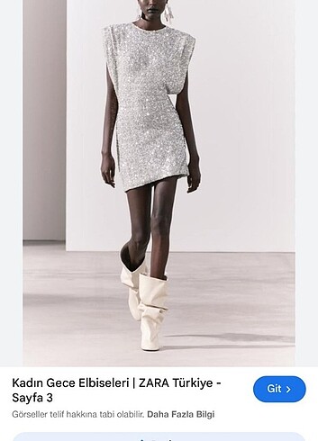 Zara pul payetli mini elbise