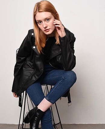 s Beden TÜKENDİİİ..Zara model deri çeket