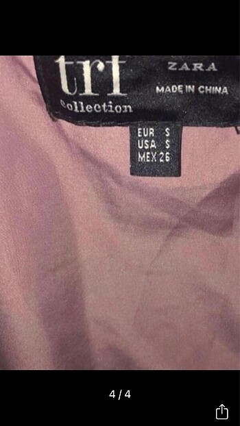 s Beden pembe Renk zara pembe koyun kürk