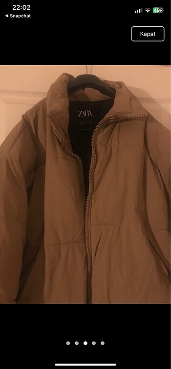 xs Beden zara puffer oversize mont