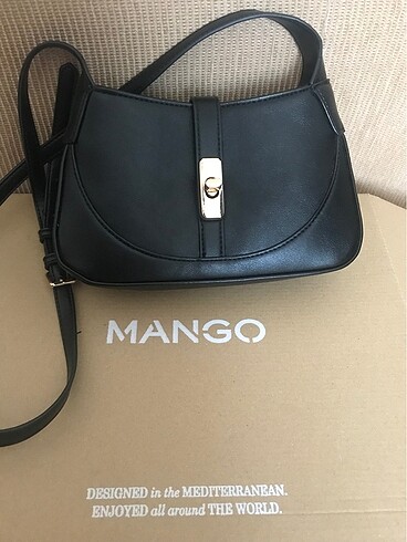 mango tokalı baget çanta