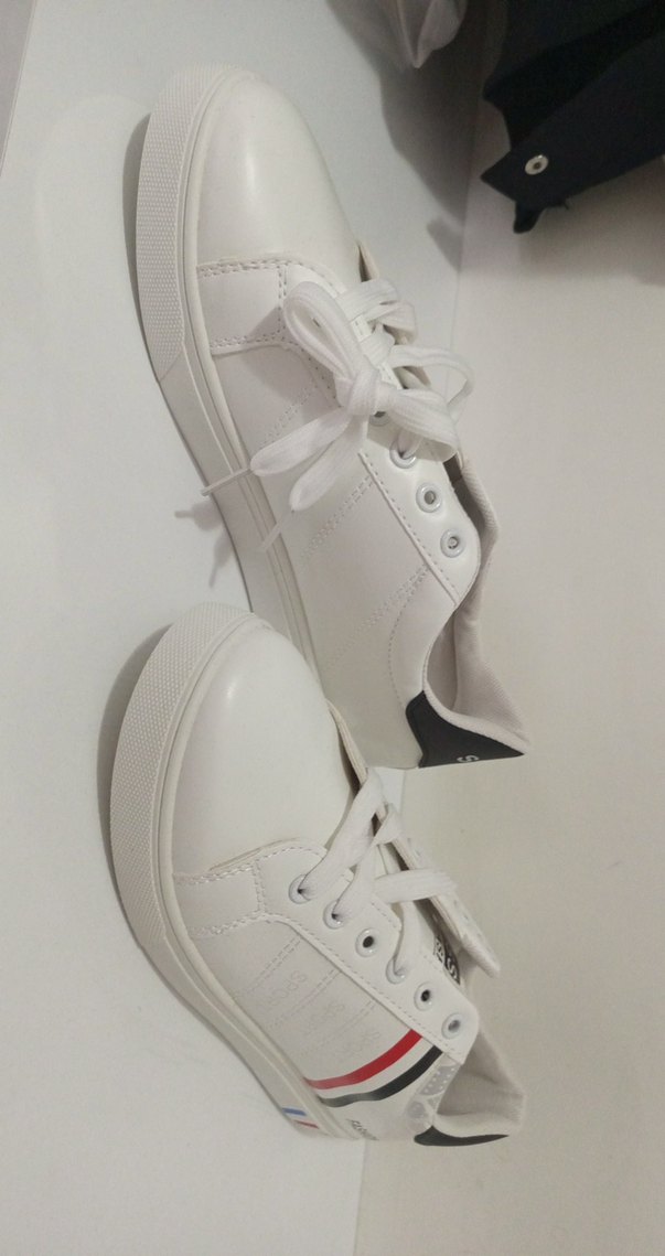 Erkek Beyaz Çizgili Spor Ayakkabı - Görsel 5