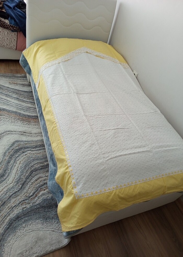 Tek kişilik pike yatak örtüsü - Görsel 3