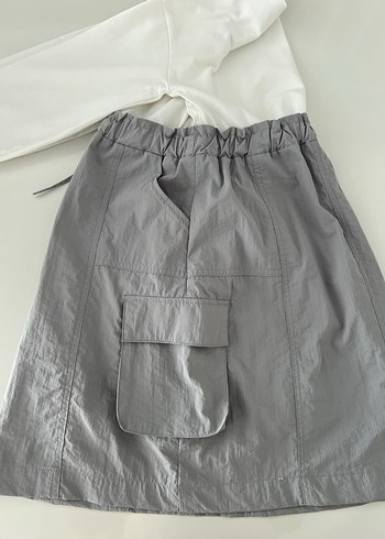 Kazak etek görünümlü elbise - Görsel 6