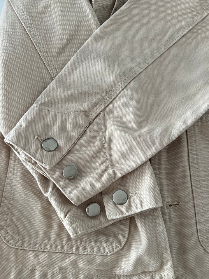 Kız Çocuk Bej Düğmeli Süet Ceket - Görsel 5