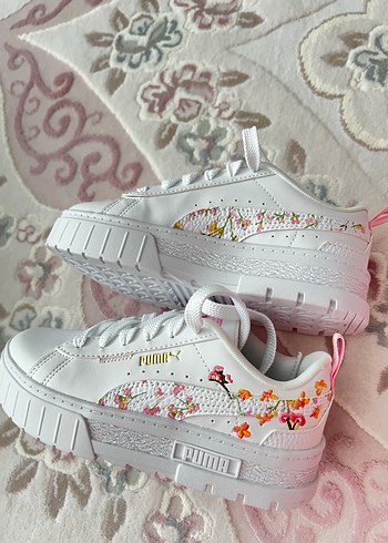 Beyaz Platform Topuklu Kız çocuk ayakkabı - Görsel 3