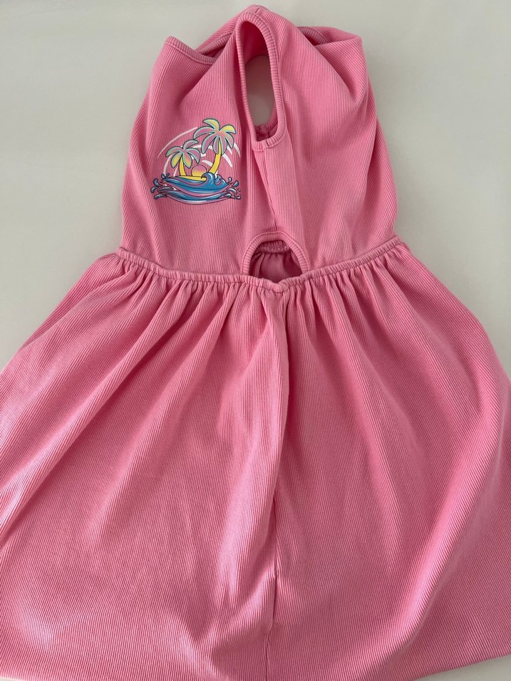 Pembe Kolsuz Kız Çocuk Elbise - Görsel 4