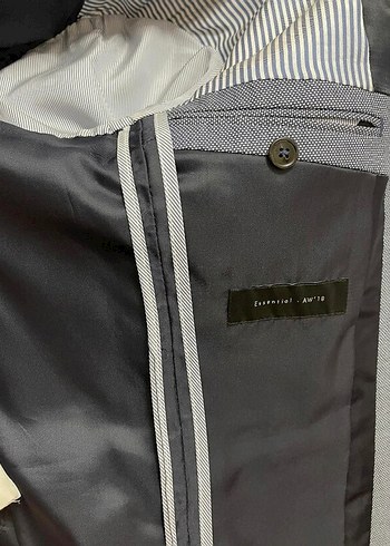 Gri Lacıvert Zara Takım Elbise - Görsel 8