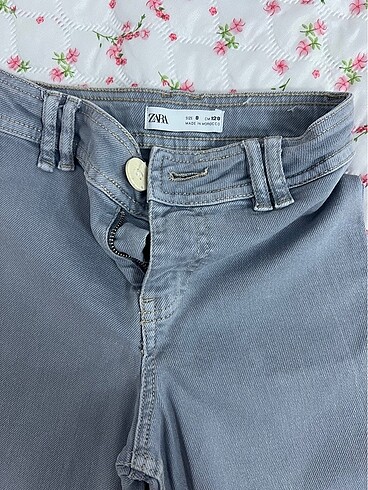 Zara kız çocuk mavi likralı pantalon