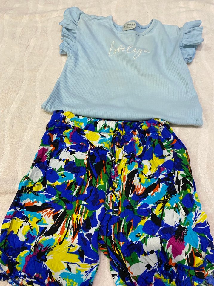 Kız Çocuk Renkli takım - Görsel 2