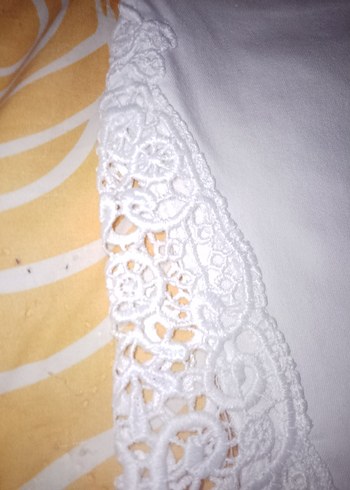 LC Waikiki Dantel Detaylı Beyaz Kadın Kumaş Pantolon