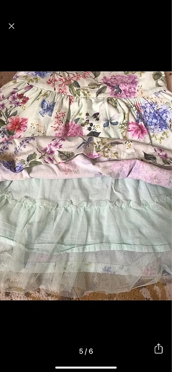 24-36 Ay Beden lC Waikiki mint yeşili halter yaka elbise