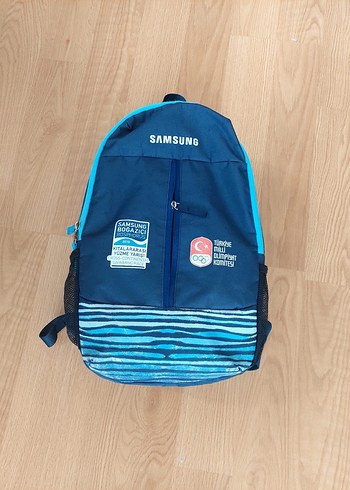 Samsung Baskılı Mavi Erkek Sırt Çantası