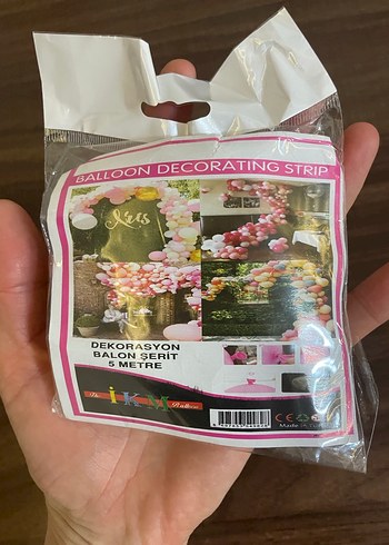 Balon Dekorasyon Şeridi 5 Metre - Görsel 3