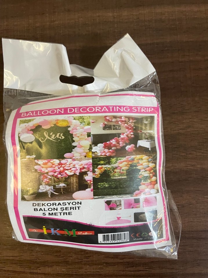 Balon Dekorasyon Şeridi 5 Metre - Görsel 2
