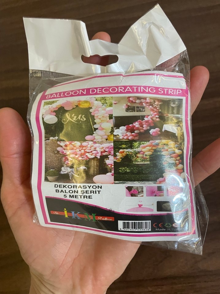 Balon Dekorasyon Şeridi 5 Metre - Görsel 3