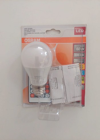 OSRAM RENKLİ KUMANDALI A60 LED AMPUL