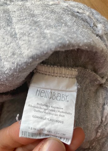 HelloBaby Düğmeli Gri Erkek Çocuk Kolsuz Yelek
