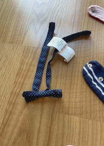 Çok Renkli Bebek Önlüğü ve papyon Seti - Görsel 7